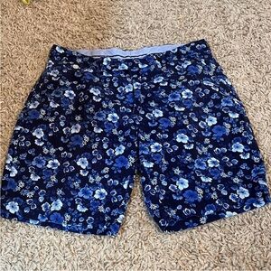 Polo Ralph Lauren Men’s Floral Blue and White Golf Shorts